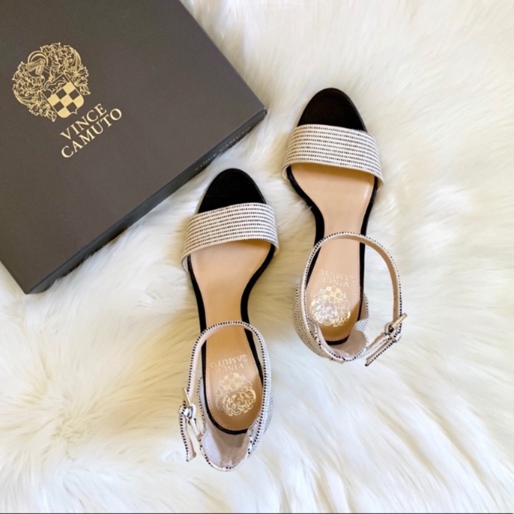 Vince Camuto Carolina Ankle Strap Heeled Sandal - Picture 2 of 8